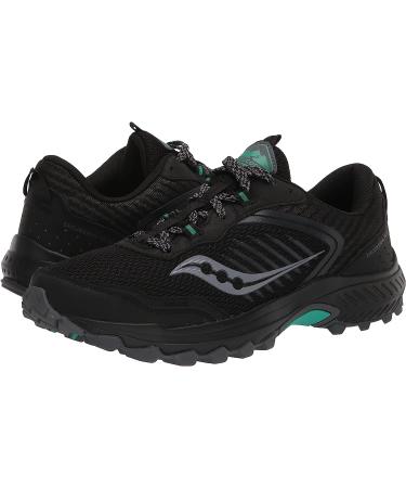 Saucony Women's Excursion TR15 Trail Running Shoe 7.5 - Black/Jade - Buy Online on GoSupps.com