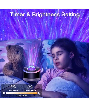 Mrooyi LED Starry Sky Projector with Bluetooth Speaker 3 in 1 Galaxy Projector for Kids & Adults | Remote Control 360 Rotating Aurora Light for Parties & Rooms Black - Buy Online on GoSupps.com