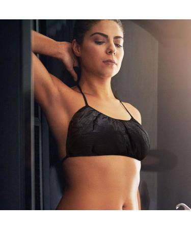 24-Piece Black Disposable Nonwoven Bras for Women - Perfect for Spray Tanning and Spa Use - Buy Online on GoSupps.com