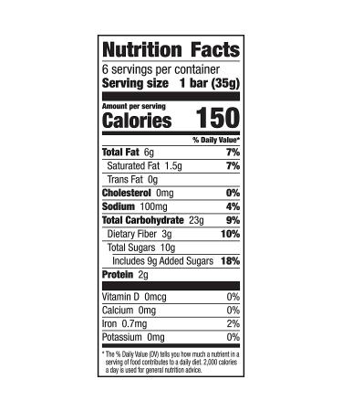 Nature Valley Soft-Baked Oatmeal Squares - Banana Bread & Dark Chocolate 7.44 oz 6 ct (Pack of 8) - Buy Online on GoSupps.com