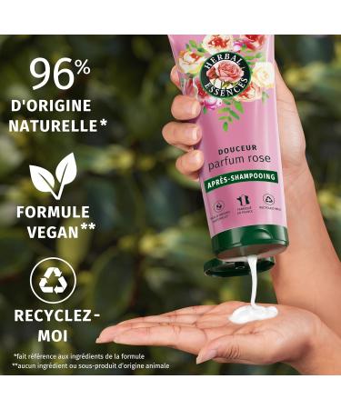 Herbal Essences Gentle Conditioner Rose Scent 200ml Helps Make Dry Hair Silky Naturally Derived Ingredients and Rose Essence Vegan and Cruelty Free - Buy Online on GoSupps.com