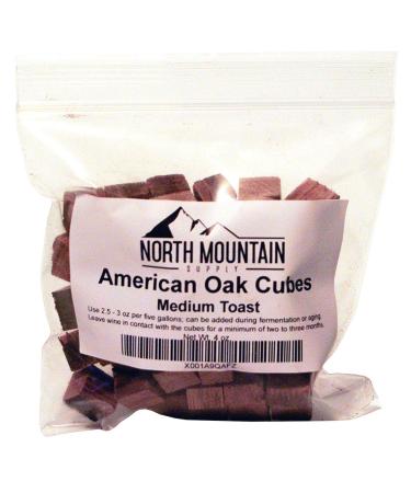 North Mountain Supply - AMTC-4oz American Oak Cubes (Medium Toast, 4 Ounce) Medium Toast 4 Ounce