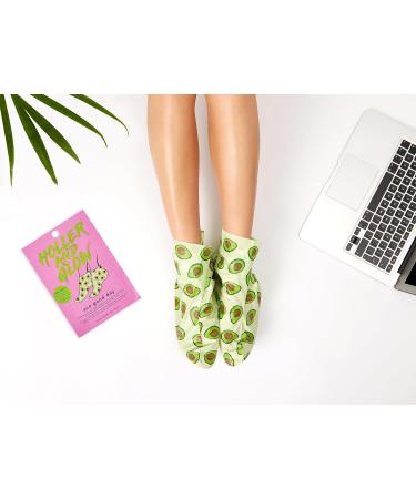 Holler and Glow Avo Good Day Moisturising Printed Foot Masks - Buy Online on GoSupps.com