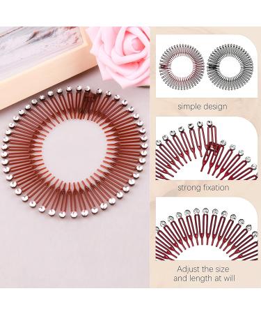 6-Piece Flexible Circular Stretch Comb Set - Plastic Hair Band Holder for Women & Girls - Available in 2 Colors - Buy Online on GoSupps.com