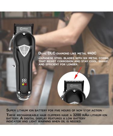 44 Magnum FMJ Clipper - Professional Barber Clippers with Dual DLC Blades | Long Battery Life Electric Hair Trimmer & Grooming Tool Kit for Men - International Shipping Available - Buy Online on GoSupps.com