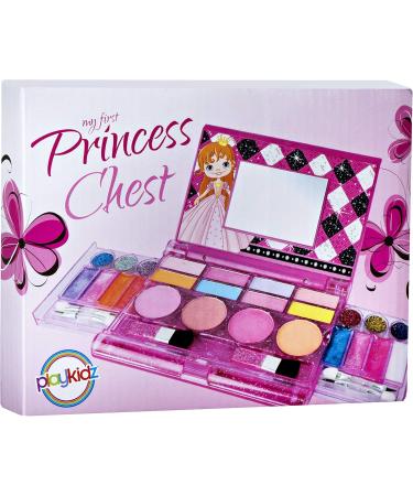 Playkidiz My First Princess Face Painting Set | Deluxe All-in-One Children's Cosmetic Kit with Washable Real Makeup Palette & Mirror - Buy Online on GoSupps.com