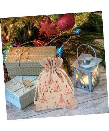 LALAFINA 24pcs Storage Bag Xmas Ing Adorable Bags Christmas Pouch Linen Candy Draw Convenient - Buy Online on GoSupps.com