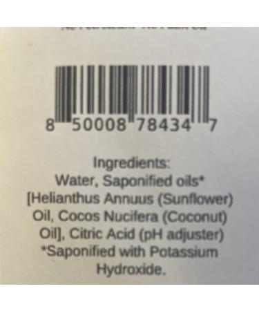 Unscented Pure Castile Liquid Soap - Vegan Non-GMO Made in USA Ideal for All Skin Types - Face Hand & Body Wash 16 oz - Buy Online on GoSupps.com