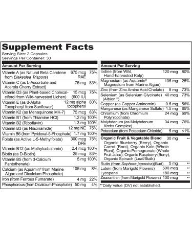 Naturelo Whole Food Multivitamin for Teen Boys & Girls - 60 Capsules | Best Nutritional Support - Buy Online on GoSupps.com