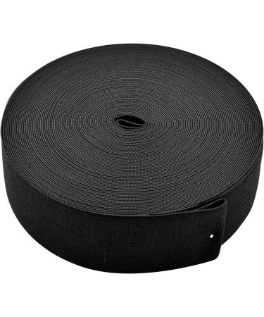 DuraCoin Elastic Bands - 20 Yard x 1.5 inch Black Elastic for Sewing, Knitting, Wig Making, and Spool - Buy Online on GoSupps.com