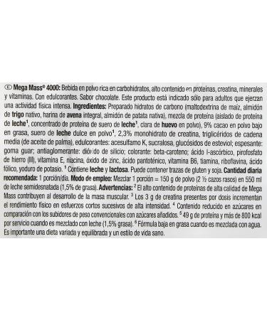 Weider Mega Mass 4000 Chocolate Flavor 4000g 69 Carbohydrates Enriched with vitamins and minerals With less sugar Halal - Buy Online on GoSupps.com