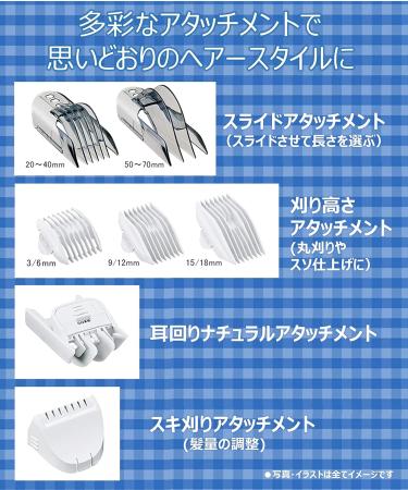 Buy Panasonic Hair Clipper ER-GF80-S | Rechargeable AC Silver | International Shipping Available - Buy Online on GoSupps.com