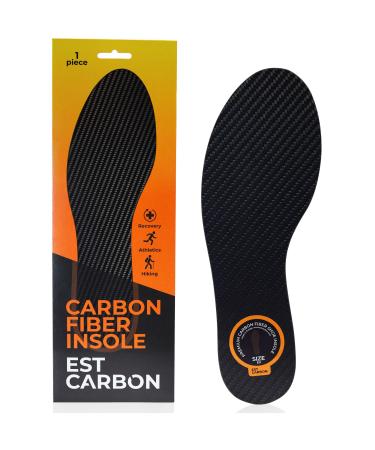 Carbon Fiber Insole, 1 Piece, Shoe Insert, Rigid - Strong, Orthotic Shoe Stiffener Insert for Foot Arthritis, Turf Toe, Hallux Rigidus, Mortons Toe – Hiking and Sports 259mm EU40 10.20 Inch, Should Fit Women's Size 9.5, Me…