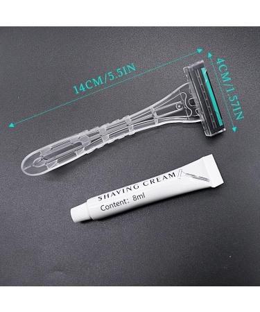 Buy Kheoxusa 50 Pack Triple Blade Disposable Razors - Individually Wrapped for Travel Hotels & Airbnb - Premium Quality & Comfort - Buy Online on GoSupps.com