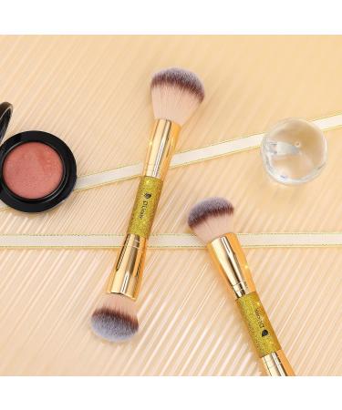 Ducare Double-Sided Kabuki Makeup Brush - Synthetic Hair Foundation & Rouge Powder Brush for Cream & Powder - International Shipping Available - Buy Online on GoSupps.com