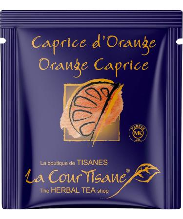 La Courtisane Orange Caprice Herbal Tea Kosher Gluten-Free 6 Packs of 20 Teabags (120 Teabags Total) - Buy Online on GoSupps.com