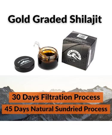 15g Gold Graded Himalayan Shilajit Resin | 85+ Natural Minerals | 80% Fulvic Acid | Organic & Sundried - Buy Online on GoSupps.com