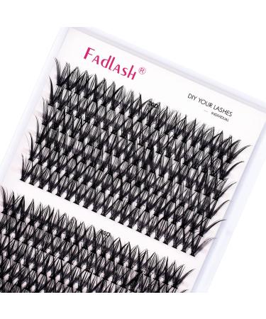 Individual Cluster Lashes Extensions 30D 40D 0.07 D Curl 10mm Extensions 200Pcs Individual Cluster Lashes DIY Eyelash Extensions at Home 10mm DH-30D+40D-0.07-D