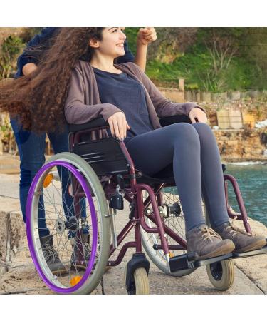 Wheelchair Wheel Covers Wheelchair Push Rim Covers Wheelchair Push Rim Covers Non-Slip Wear-Resistant Hand Push Cover Improve Grip and Traction(Purple 24 inches) 24 inches Purple - Buy Online on GoSupps.com