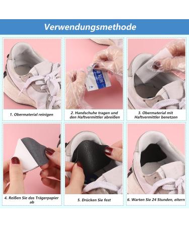 16-Piece Heel Protection for Shoes | Self-Adhesive Silicone Cushions & Repair Patch Set - Ideal for Sneaker & Leather Shoe Comfort - Buy Online on GoSupps.com