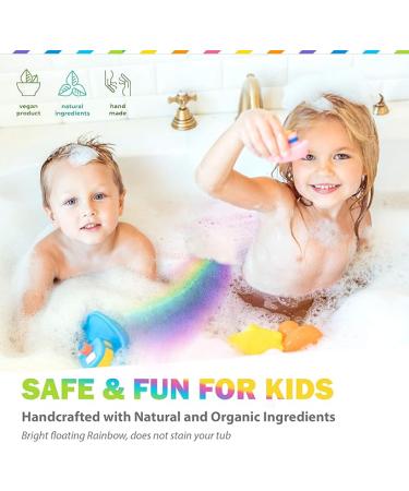 Rainbow Bath Bombs for Kids - All Natural Magic Rainbow BathBombs with Organic Ingredients  Moisturizing  Vibrant Colors & Rich Bubbles  Cloud Bath Bombs  Unicorn Birthday Gifts for Kids  Girls  Boys - Buy Online on GoSupps.com