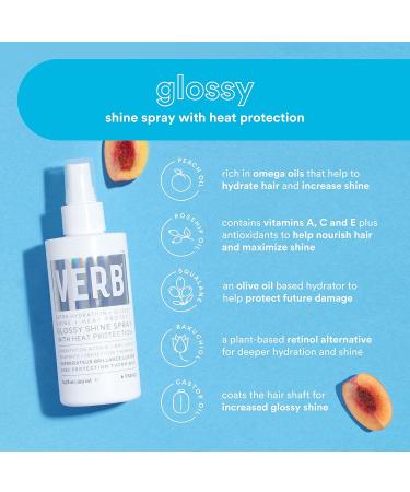 Buy Verb Glossy Shine Spray with Heat Protection 6.5 Fl Oz - International Shipping Available - Buy Online on GoSupps.com