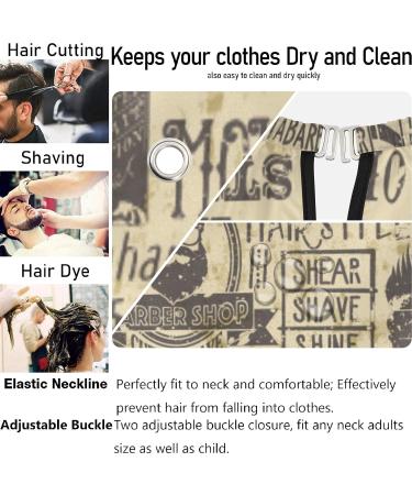 Buy Visesunny Vintage Hairdressing Cape | Anti-Static Barber Cape | Professional Salon Polyester | Water-Resistant & Adjustable | Multi-Functional - Buy Online on GoSupps.com