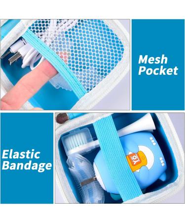 Kids U-Shaped Electric Toothbrush Storage Organizer - Dinosaur Blue | Case for Brush Heads, Charging Cable & Accessories (Box Only) - Buy Online on GoSupps.com