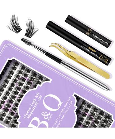 Eyelashes Extensions Set B28+B28 192PCs B & Q DIY lash extension set eyelash extension set mascara Individual eyelids adhesive remover remover for eyelashes extensions set beginners (set b28b28) D-8-16MIX 192PCs lash set B28+B28