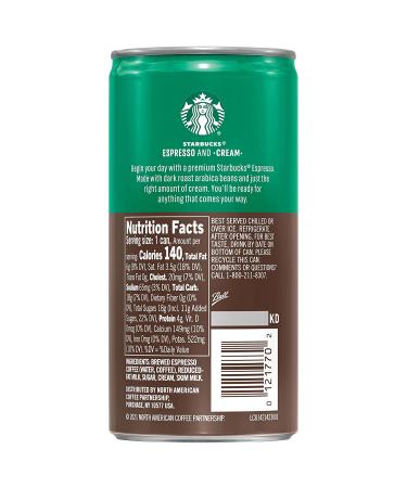 Starbucks Doubleshot Espresso Coffee 6.5 oz Cans (4 Pack) - Buy Now! - Buy Online on GoSupps.com