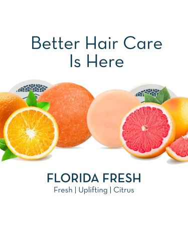 Naples Soap Company Solid Shampoo & Conditioner Bar Set | Handmade Paraben & Phthalate-Free | pH Balanced Hydrating Haircare for All Hair Types | Lasts 50-75 Uses | Florida Fresh - Buy Online on GoSupps.com