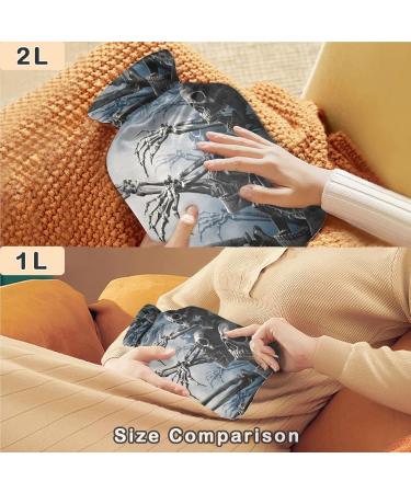 Naanle Skull Halloween Hot Water Bottle | 1L Hand & Foot Warmer | Pain Relief & Heat Therapy - Buy Online on GoSupps.com