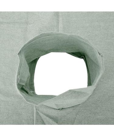 Verdant Touch Soft Cotton Bed Sheet Cover for Beauty Salons & Spas - Facial Hole 183.9 x 78.9 cm Green - Buy Online on GoSupps.com