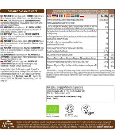 Rainforest Foods Organic Cacao Powder 900g 900 g (Pack of 1) - Buy Online on GoSupps.com