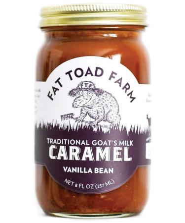 Fat Toad Farm Traditional Goats Milk Caramel Sauce, Vanilla Bean, 8fl oz Jar, Cajeta, Gluten Free Vanilla Bean 8 Fl Oz (Pack of 1) - Buy Online on GoSupps.com
