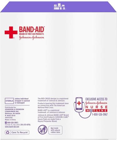 American Red Cross Johnson & Johnson Band-Aid Gauze Pads - 25 Count - Buy Online on GoSupps.com