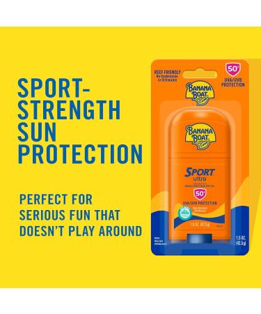 Banana Boat Sport Ultra Sunscreen Lotion SPF 30 Twin 3oz Pack and Sport Ultra Reef Friendly Sunscreen Stick SPF 50 1.5oz - Buy Online on GoSupps.com