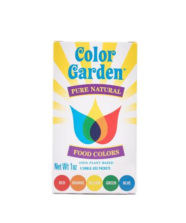 Color Garden Pure Natural Food Colors, Multi Pack 5 ct. 1 oz.