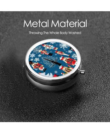 Women s Nutcracker Ballet Xmas Dance Round Pill Box - 3 Compartment Portable Travel Organizer for Medicine & Vitamins - Buy Online on GoSupps.com