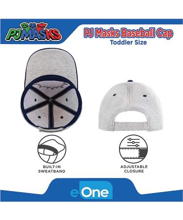 PJ Masks Baseball Cap - Adjustable Toddler Hat for Boys Ages 2-4 and 4-7 Years - Gray - Buy Online on GoSupps.com
