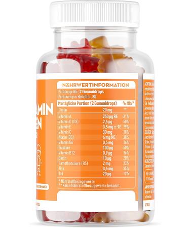 Children's Multivitamin Gummies with Zinc Vitamin C & D | Immune Support for Kids 3+ | 60 Count - Buy Online on GoSupps.com