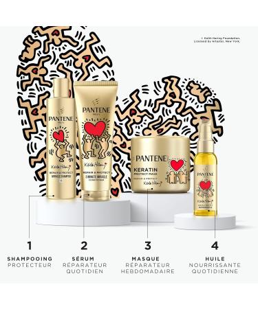 Pantene Pro-V x Keith Haring Art Collection Repair & Protect Shampoing Miracle 250ml pour Cheveux Fragiles et Ab m s Formule PRO-V avec Technologie Active Nutri-Plex Aide R parer les Cheveux Secs 250 ml (Lot de 1) Repair & Protect Shampoing Miracle - Buy Online on GoSupps.com