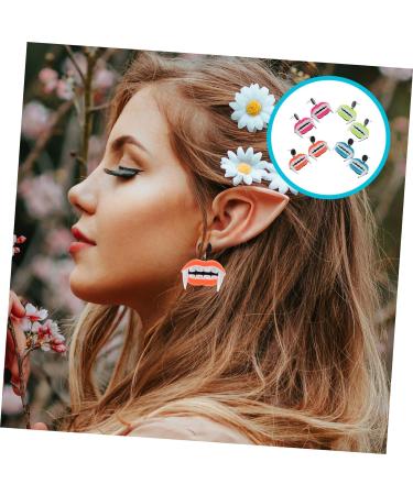 COLLBATH 4 Pairs Tooth Earrings Personality Earrings Women s Earrings Ornament Earrings for Women Dental Student Earrings Girls Halloween Earrings Ladies Miss Punk Acrylic - Buy Online on GoSupps.com