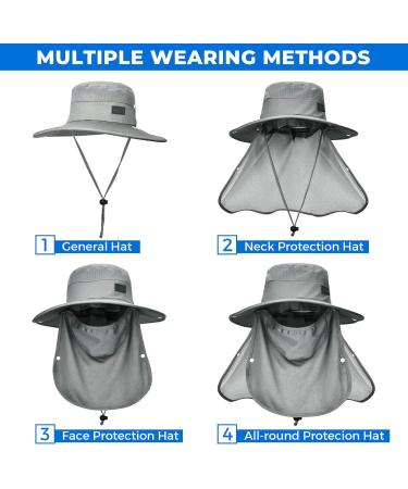 SUKEN Fischerhut - UV Sun Protection Hats for Men & Women | Tactical Outdoor Fishing Gear - Buy Online on GoSupps.com
