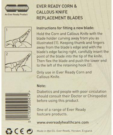 Ever Ready Corn & Callous Knife Replacement Blades - Sharp and Durable - Buy Online on GoSupps.com