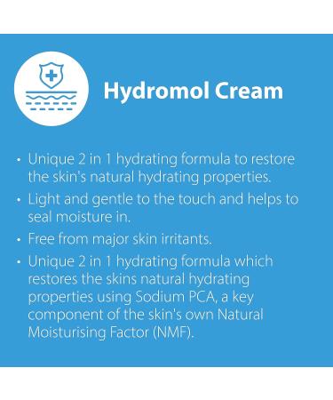Hydromol Cream 100g for Dry Skin, Eczema and Psoriasis - Adults and Children - Buy Online on GoSupps.com
