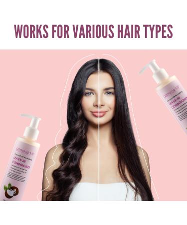 genovie MD Coconut Oil Revitalizing Leave-In Conditioner for Healthy Detangled and Moisturized Hair Anti-Frizz Hair Care for Women For Split Ends Made with Coconut Oil and Vitamin E 8.8 fl oz - Buy Online on GoSupps.com