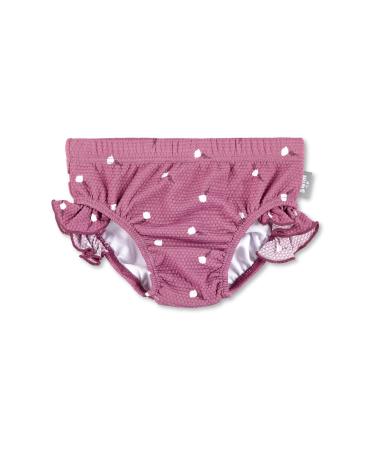 Sterntaler swimming trunks flowers for girls made of swimming altogy with elastane - baby swimming trunks with UV protection 50+ and diaper insert up to size 86/92 - with practical cord for widening - purple 86