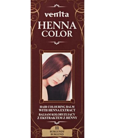 Venita Henna Color Hair Dye 11 Burgundy 75ml burgundy 1 count (Pack of 1)
