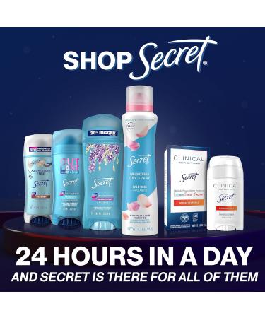 Buy Secret Clinical Strength Antiperspirant for Women - 72 HR Odor Protection Clean Lavender 3-Pack | International Shipping - Buy Online on GoSupps.com